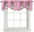 Pink Easter Tie Up Valance Curtains by Unknown