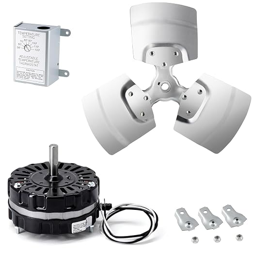 Criditpid F0510B2944 F0510B2497 Power Vent Attic Fan Motor & 58033 Adjustable by Criditpid