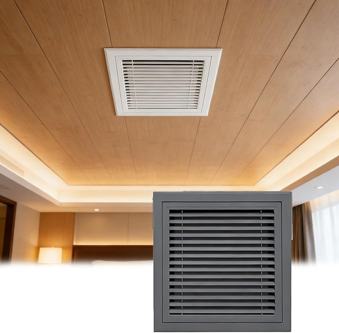 Wxl_22x46 Duct Opening Steel Air Filter Grille | Removable Gray Vent Cover by Unknown
