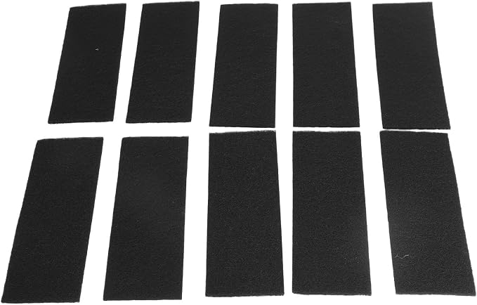 10Pcs Ceiling Fan Blade Filters Self Adhesive Rectangular Coconut Carbon - Image 4