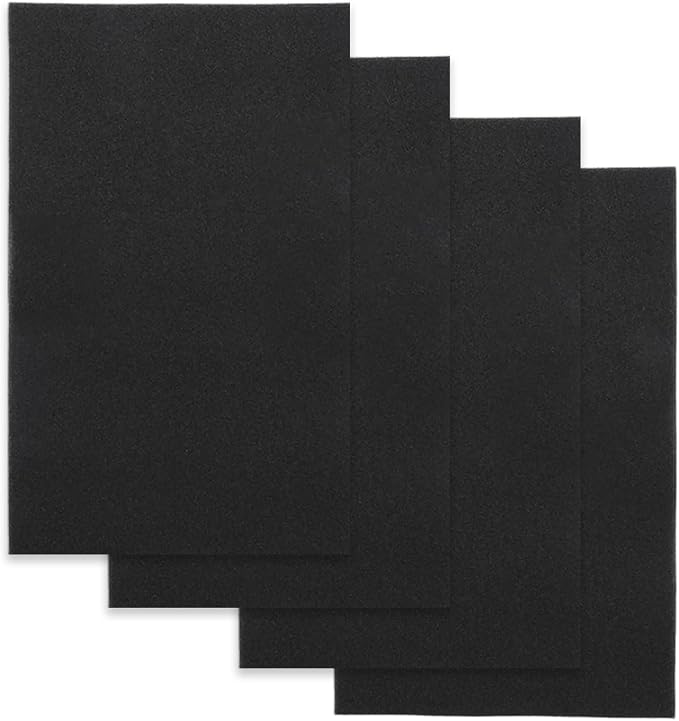 4-Pack 16" x 26" x 1/4" Mobile Home Furnace Door Foam Filter, Vacuum Sealed by Unknown