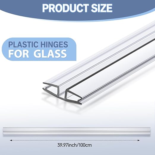 Landical 2 Pack PVC Piano Style Hinge, 39.37 Inch Each Flexible Living Plastic - Image 2