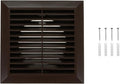 4 Inch Fit - Brown Plastic Vent Cover - Exhaust Dryer Vent Cover - Built-in by HVACOV