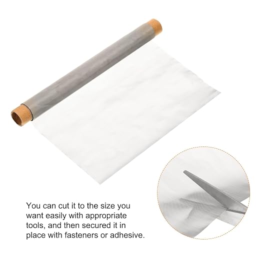 PATIKIL Stainless Steel Wire Mesh Screen, 500 Mesh Woven Air Vent Filter Mesh - Image 3