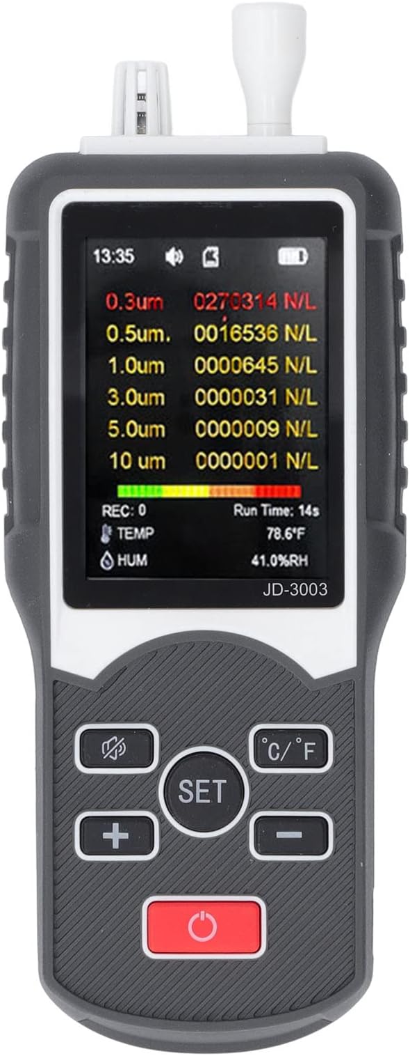 Handheld Air Quality Monitor, Air Quality Detector Monitor PM2.5 Dust Particle - Image 7