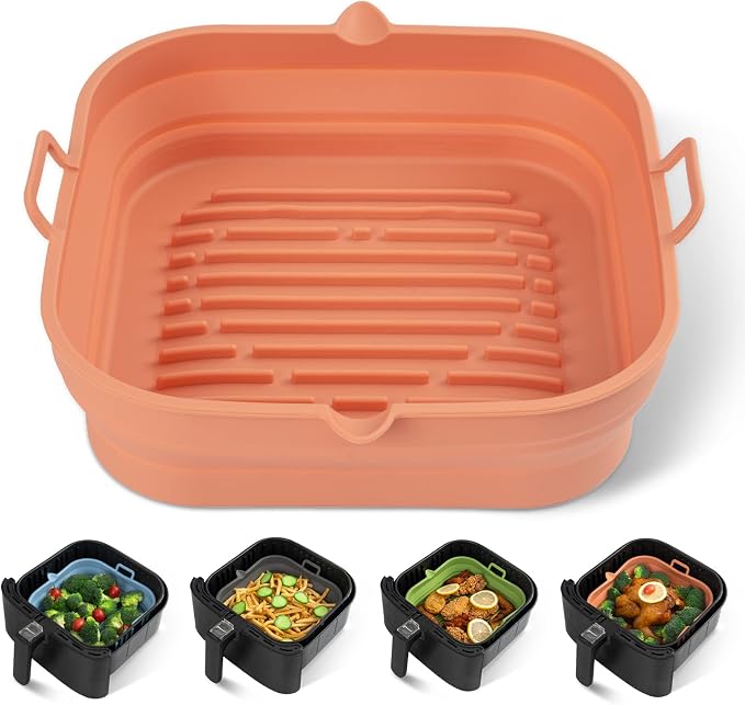 Silicone Air Fryer Liners Square by Loveuing