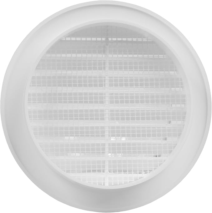 5pack ø4" Inch White Plastic Round Soffit Vent - Image 2