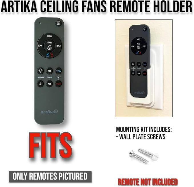 Wall Mount Holder for Remote Control REM-ARTC-1, REM-ARTC-2 Artika Ceiling Fans - Image 4