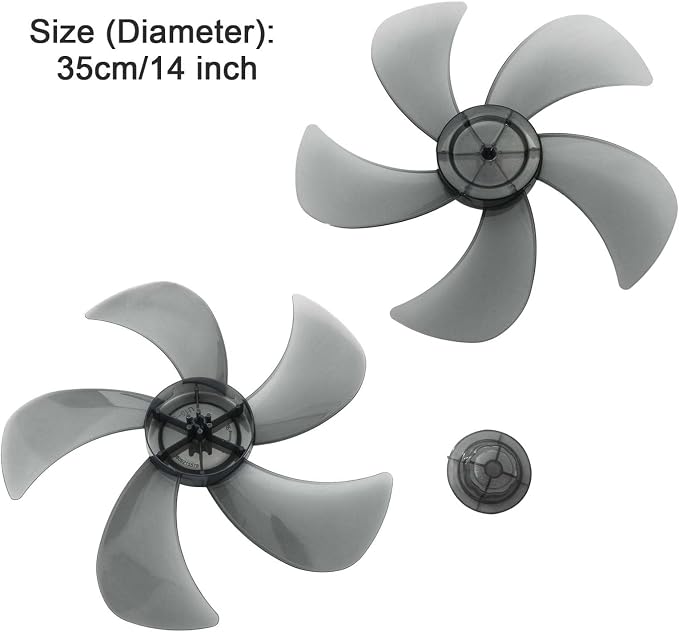 dPois Plastic Fan Blade Leaves Universal Household Standing Pedestal Fan Table - Image 2