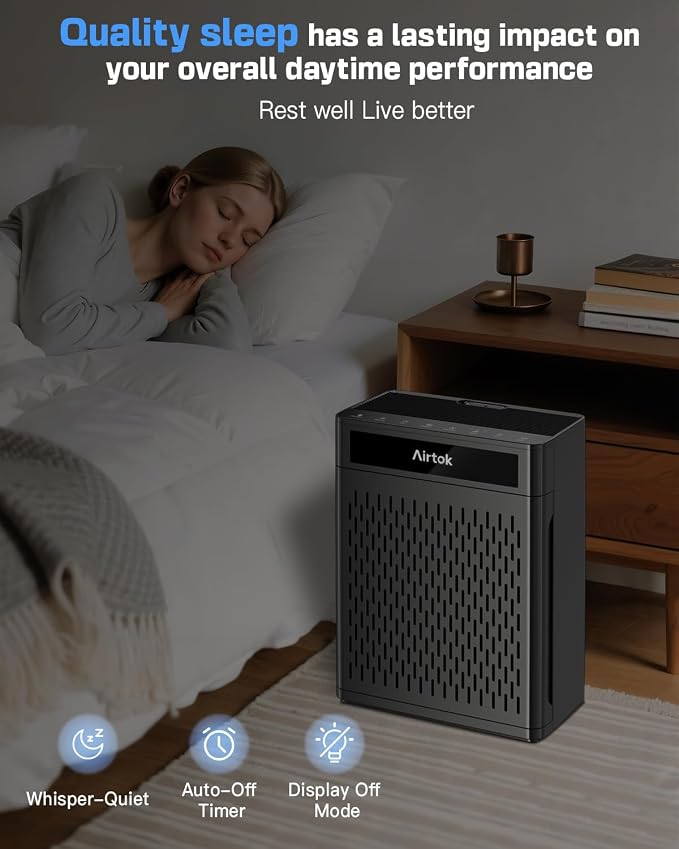 Air Purifiers for Home Large Room Up to 1848sq.ft, Airtok Air purifier for Home - Image 6