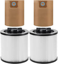 2 Pack DXVC6910 Cartridge Filter Filter and 2 Pack DXVA19-4101 Vacuum Bags by ANBOO