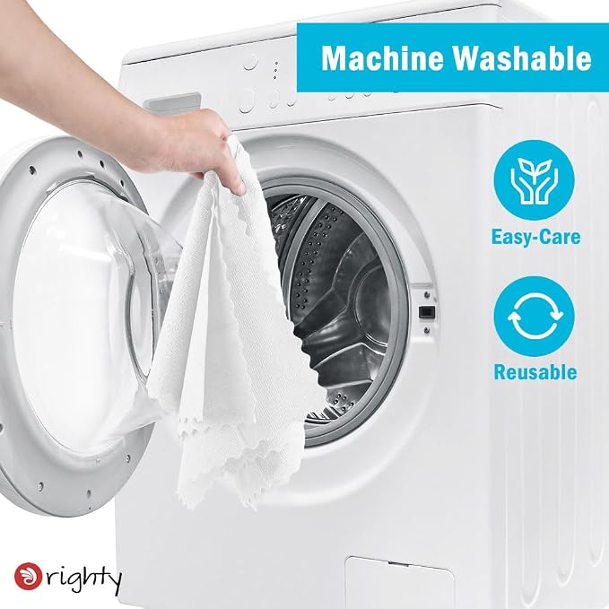 Orighty Microfiber Cleaning Cloth Bulk, Shop Towels Shop Rags 50 Pack, Reusable - Image 7