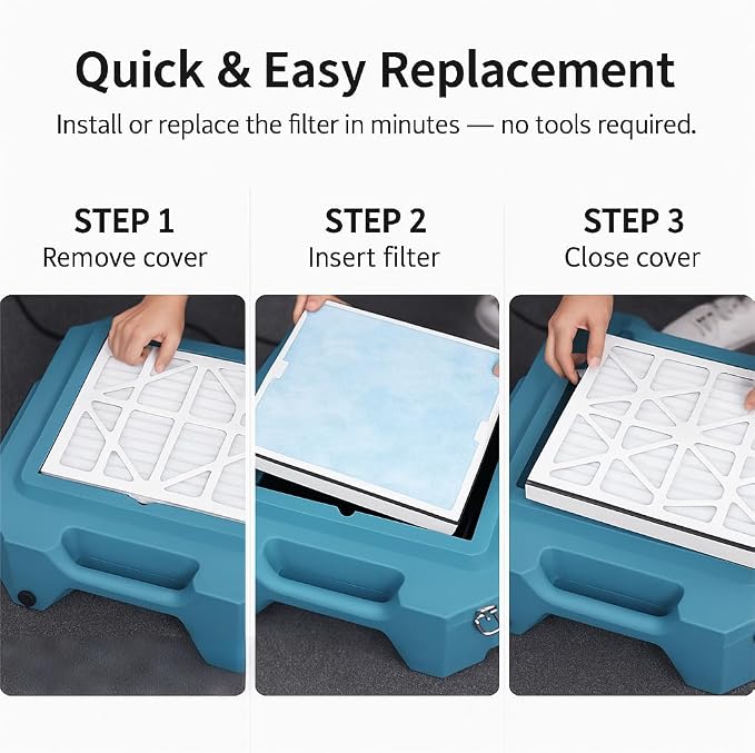 HEPA Filter Replacement for AlorAir CleanShield HEPA 550 Air Scrubber, High - Image 8