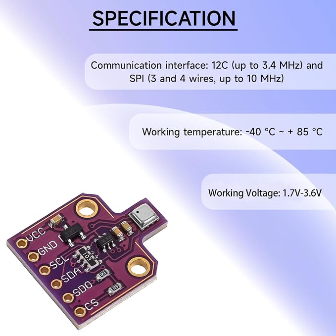 BME680 Digital Temperature Humidity Sensor Module, CJMCU-680 Temperature - Image 7