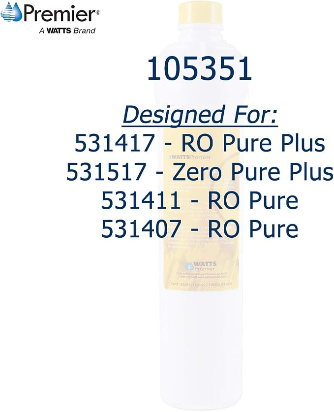 Watts Premier WP105351 RO Pure/Pure Plus Carbon Pre-Filter - Image 3