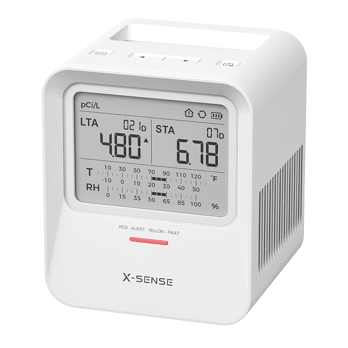 X-Sense Radon Detector for Home, Audible & Visual Alerts, XR0B-SR | Up to 90% by X-Sense