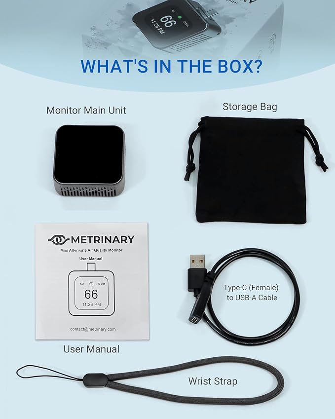 Air Quality Monitor Plug-in, Portable Air Tester - Image 9