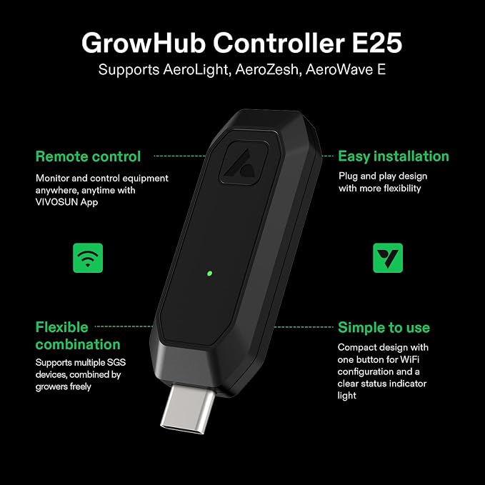 VIVOSUN GrowHub Controller E25 for Grow Tent Cooling Ventilation Lighting - Image 2