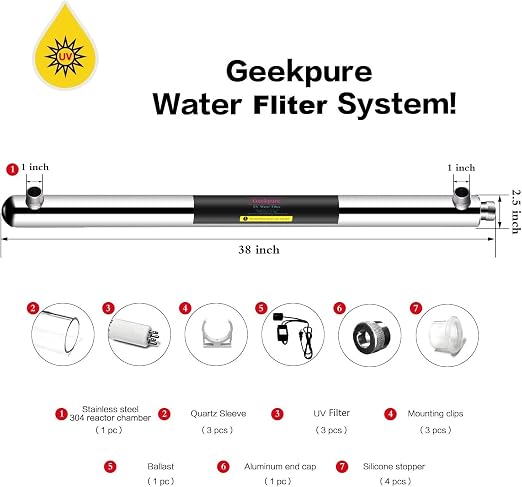 Geekpure 12 GPM Whole House UV Water Filter– UV Water Purifier - Image 3