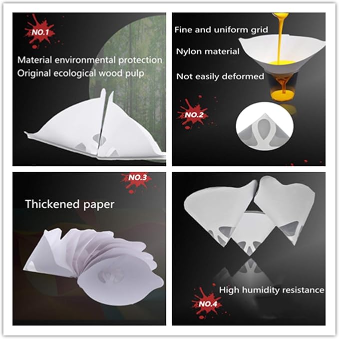 200PCS Paper Paint Strainers - Image 3
