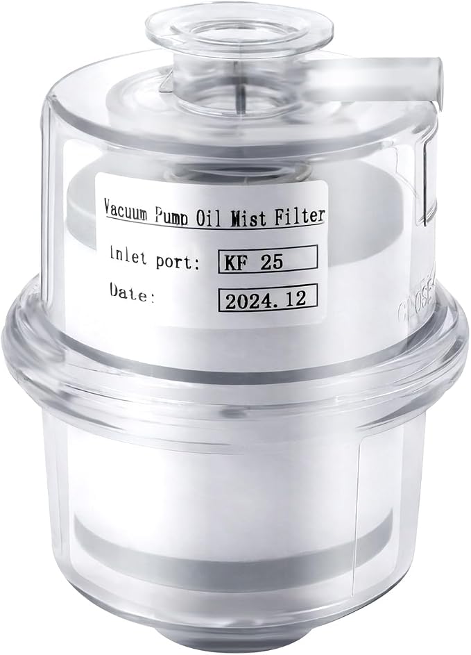 KF25 Oil Mist Filter for Vacuum Pump, 95% Filtration Efficiency PC Fume by NIENIEE