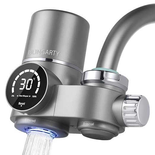 Water Filter for Sink Faucet, NSF Certified Faucet Mount Water Filtration System by BLINGARTY