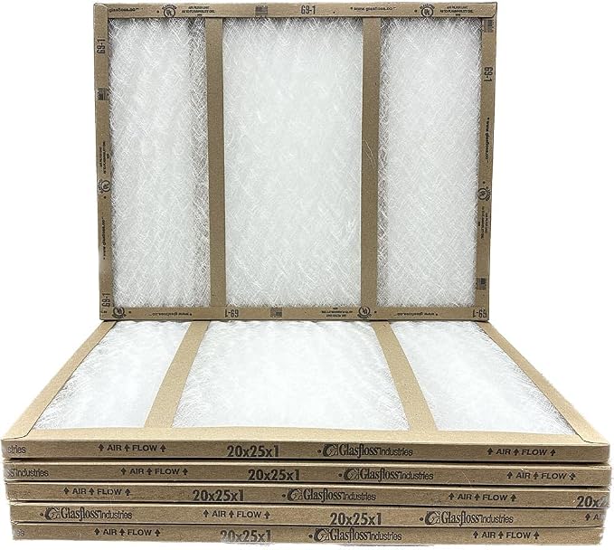 20x25x1 Fiberglass Air Filters, AC & Furnace, Glasfloss | Double-strut design by Glasfloss
