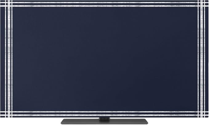 Pure Color Deep Blue Theme Indoor TV Cover, Elastic TV Screen Protector by Unknown