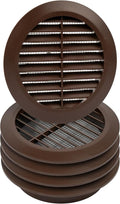 4" Inch Brown Round Air Vent Cover by HVACOV