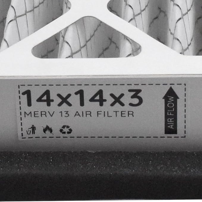 14x14x3 MERV13 Air Filter Pleated Whole House Replacements Compatible - Image 8