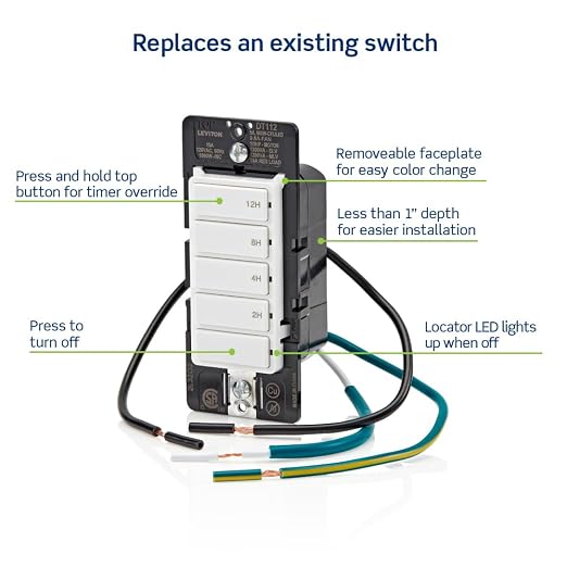 Leviton Countdown Timer Switch for household lights, heaters and exhaust fans - Image 3