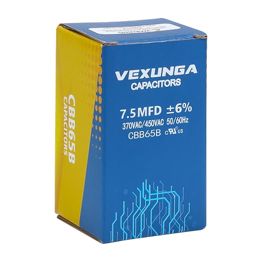 VEXUNGA 7.5uF 7.5 MFD 370VAC 440VAC 450VAC 50/60Hz CBB65B Round Run Start - Image 5