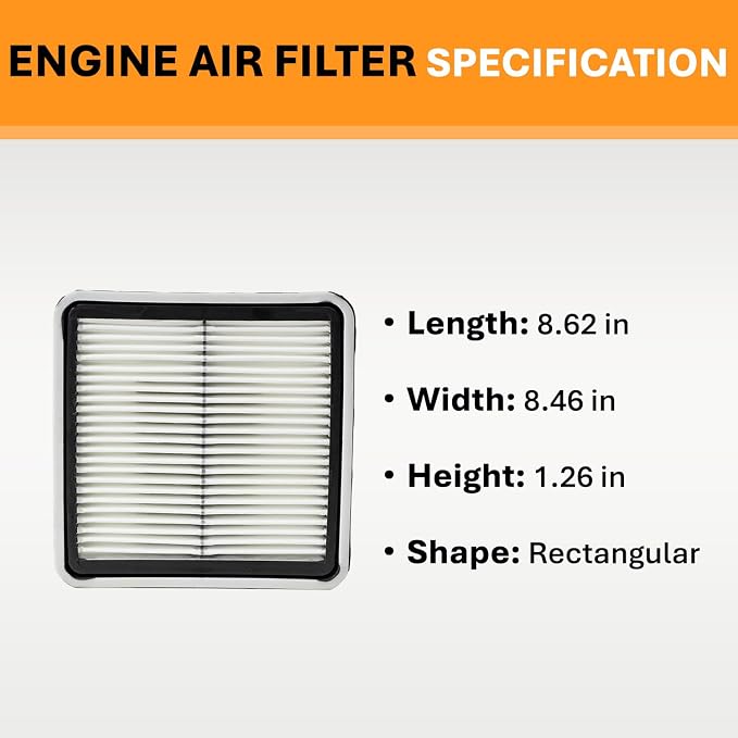 Engine Air Filter&Cabin Air Filter Combo Fits Subaru Forester 2009-2018 - Image 6