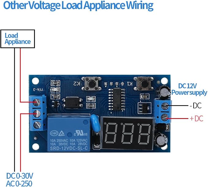 Infinite Loop Cycle Timer Module, Timer Switch Module, Adjustable LED Display - Image 4