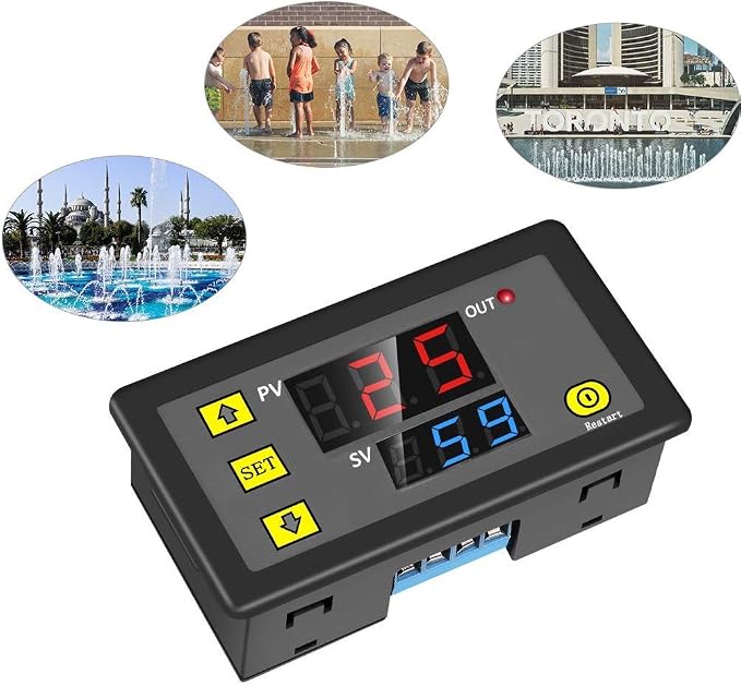 ICSTATION Delay Relay Module, DC 12V 10A Time Delay Switch 0-999s/min/h Timer - Image 7
