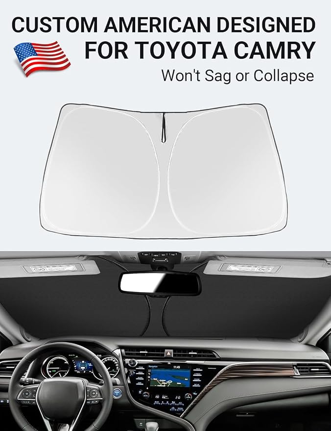 Proadsy 2026 Upgrade Windshield Sun Shade Custom Fit 2018-2025 2026 Toyota - Image 2
