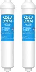 AQUA CREST FF35 Inline Water Filter Replacement, 1/4" Quick-Connect Replacement by AQUACREST