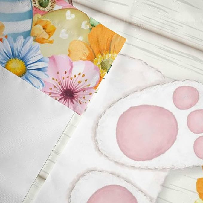 Easter Curtain Valances for Windows, Kitchen Valance Window Treatment, Spring - Image 6