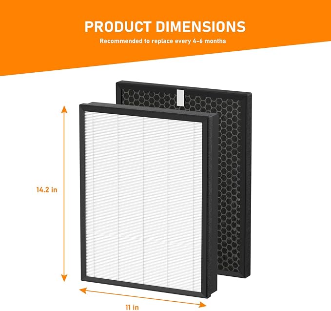 AP-B102 True HEPA Replacement Filter Set Compatible - Image 6