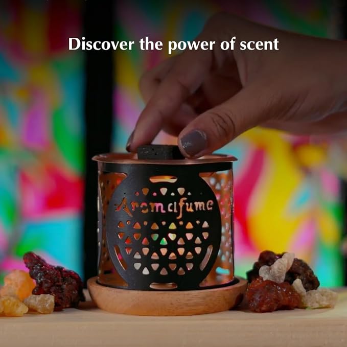 Benzoin Incense Bricks & Flower of Life Exotic Incense Burner by Aromafume | 2 - Image 9