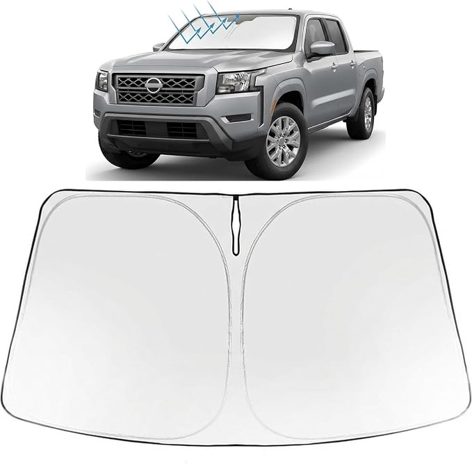 Proadsy Windshield Sun Shade for Nissan Frontier 2022-2026 Foldable Front by Proadsy