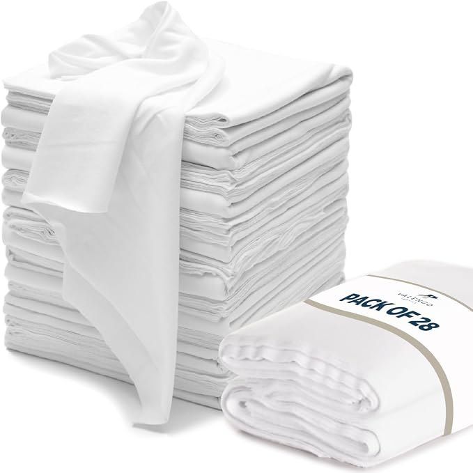 VALENGO New Lint Free Rags – 100% Cotton Cloth, Soft T-Shirt Rags, Lint Free by ValengoFabrics