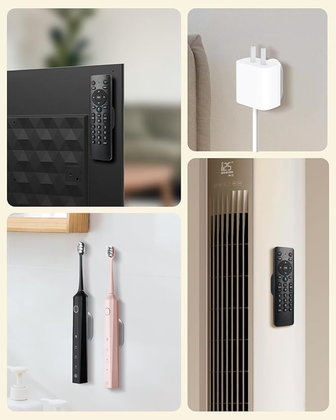 4 Pack Strong Magnetic Remote Control Holder, Self-Adhesive Silicone Remote - Image 7