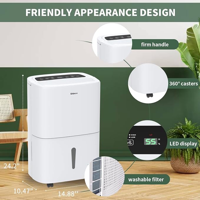 Shinco 7, 000 Sq.Ft Energy Star Dehumidifier - Image 7
