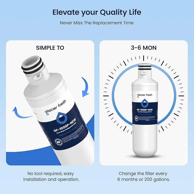 GLACIER FRESH Water Filter LT1000PC Replacement - Image 8