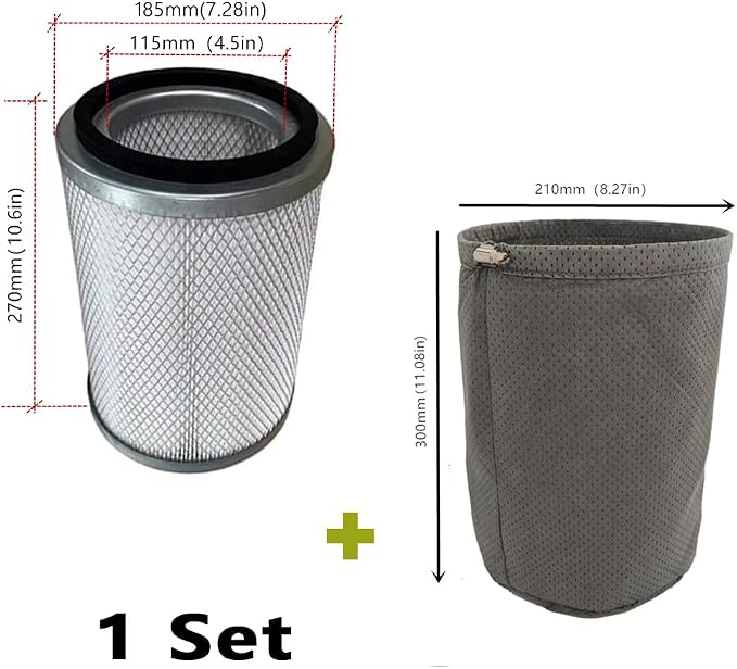 1 PACK Amigriki VKHF001 Cartridge Vacuum HEPA Filter and 1 PACK VKPF001 - Image 2