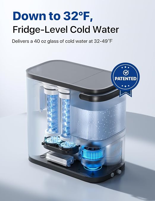 NOVETE Smart Reverse Osmosis Water Filter Countertop, UV 8-Stage RO Water - Image 4