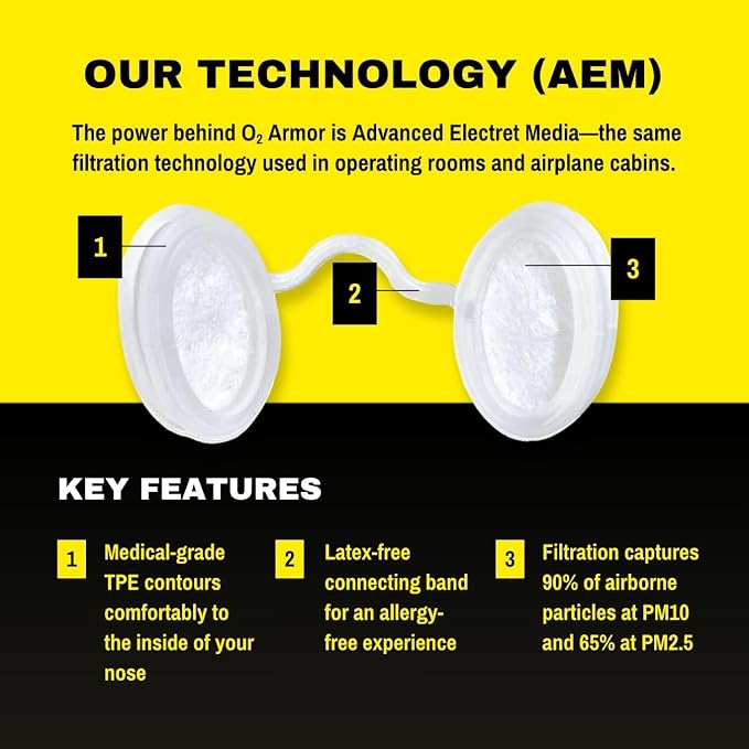 O2 Armor Nose Filters for Welders & Allergies - Image 5