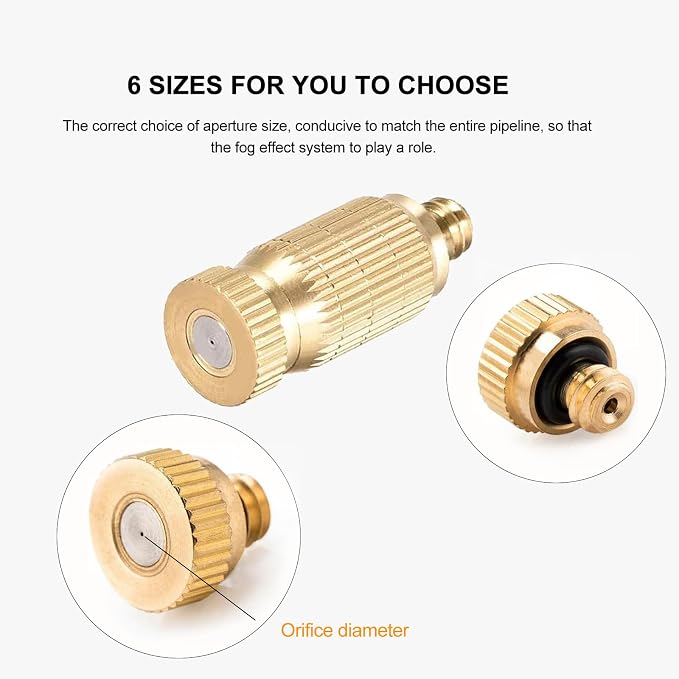 20pcs High Pressure Atomizer Nozzle Brass Misting Nozzles - Image 5