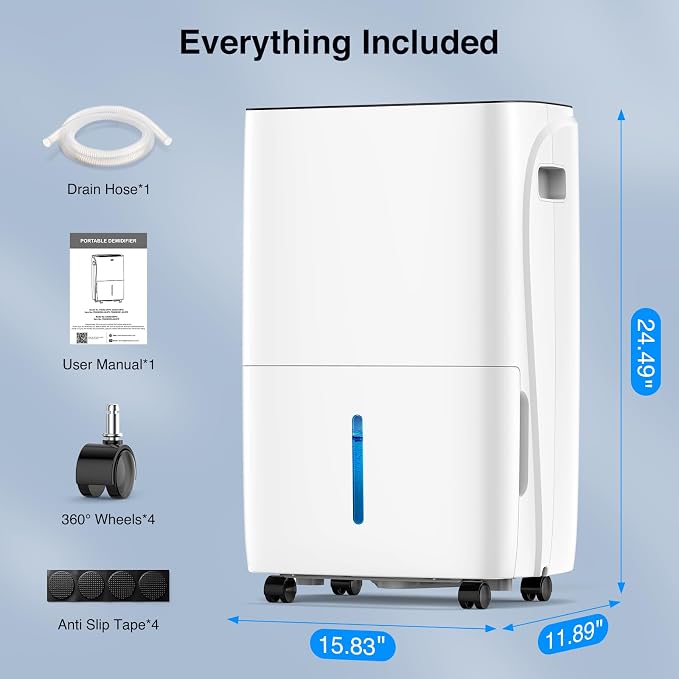 ZAFRO 7000 Sq.Ft Dehumidifiers for Home and Basement - Image 8